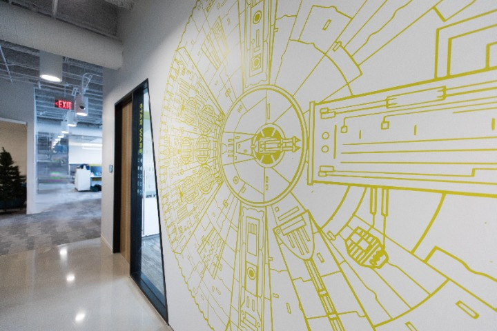 Quantlab office hallway